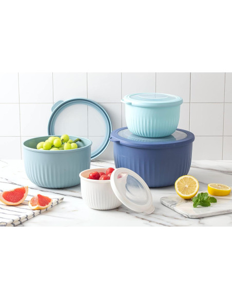 Juego de 8 Bols de Preparación Cook with Color - Azul