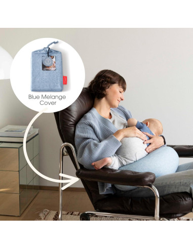 Funda de Almohada de Lactancia bbhugme Azul Melange - Algodón