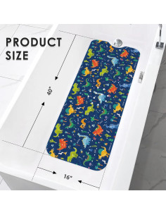Alfombrilla de baño antideslizante Britown 101x40 cm dinosaurios 2