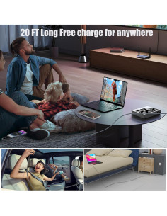 Cable de Carga Extra Largo 6m USB-C y Lightning 60W para iPhone 2