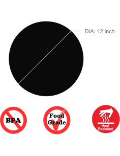 Alfombrilla de Silicona para Microondas KongNai 30cm Antiadherente 2