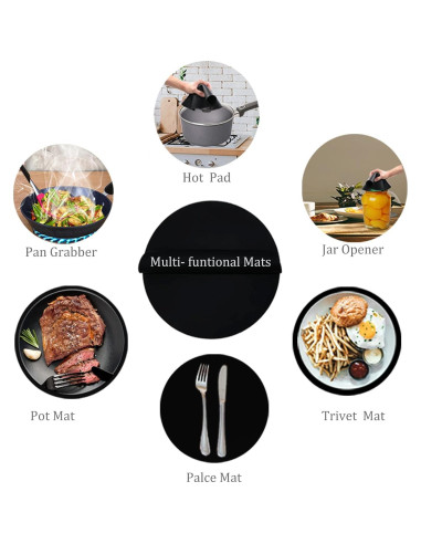 Alfombrilla de Silicona para Microondas KongNai 30cm Antiadherente