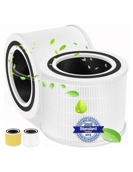 Filtro de Reemplazo 2 Pack para Purificador Levoit Core 200S