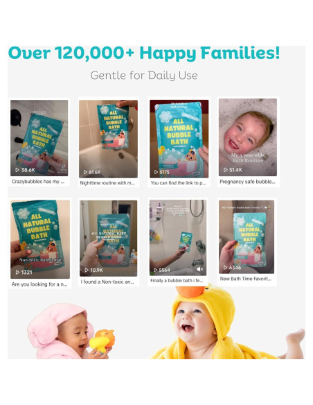 Baño de Burbujas Natural CrazyBubbles 199.5g Hipoalergénico