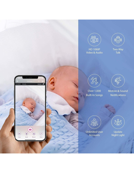 Monitor de Bebé iBaby M2C WiFi FHD 1080p con Audio Bidireccional