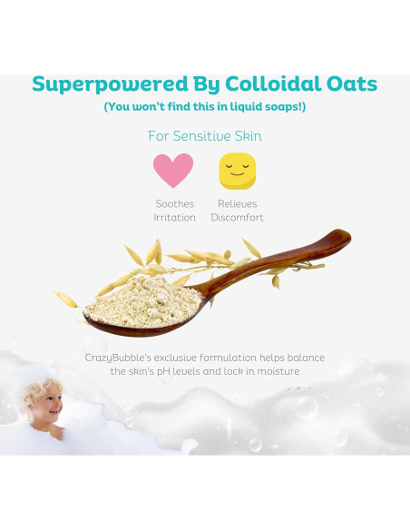 Baño de Burbujas Natural CrazyBubbles 199.5g Hipoalergénico