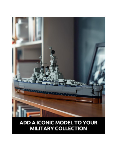 Set de Construcción Militar Nifeliz North Battleship 1701 Piezas