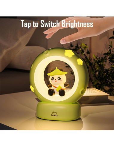 Luz Nocturna Recargable Nube y Conejo NL-01, 3 Brillos, USB