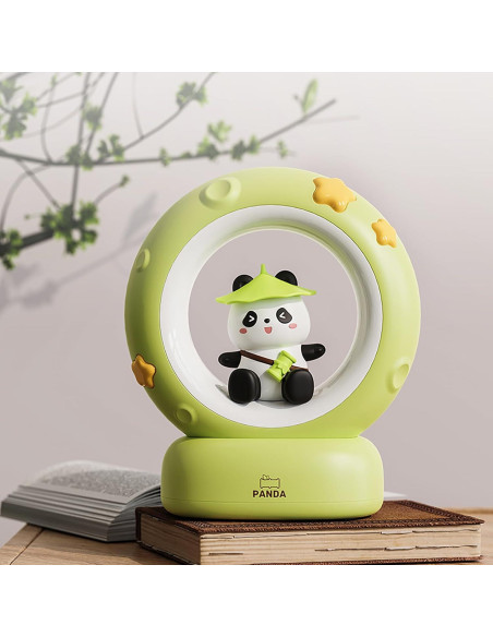 Luz Nocturna Recargable Nube y Conejo NL-01, 3 Brillos, USB