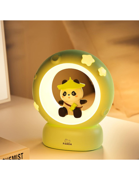 Luz Nocturna Recargable Nube y Conejo NL-01, 3 Brillos, USB