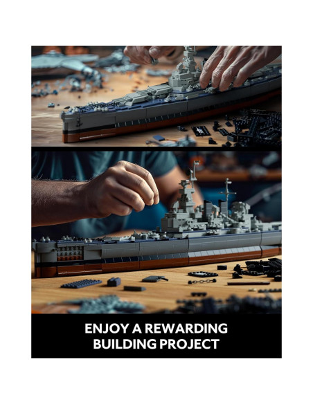 Set de Construcción Militar Nifeliz North Battleship 1701 Piezas