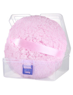 Puf de Polvo Corporal WEMEGA Rosa Extra Grande 15.24cm