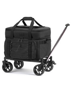 Bolsa de Enfriamiento Portátil TONRUYN 50L Doble Nivel con Ruedas