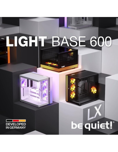 Caja de PC be quiet! Light Base 600 DX Negra | Ventilación Total