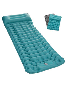 Colchón Inflable Seektain 200x66 cm con Bomba de Pie 10 cm