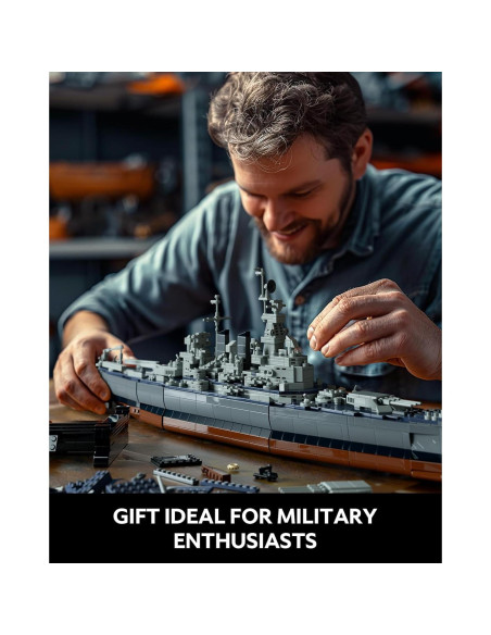 Set de Construcción Militar Nifeliz North Battleship 1701 Piezas