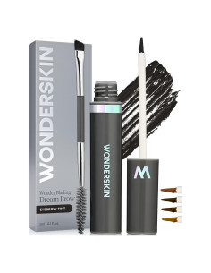 Gel para Cejas Wonderskin Dream Brow Negro, Resistente al Agua