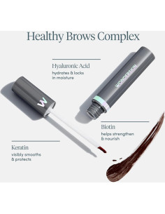 Gel para Cejas Wonderskin Dream Brow Negro, Resistente al Agua 2