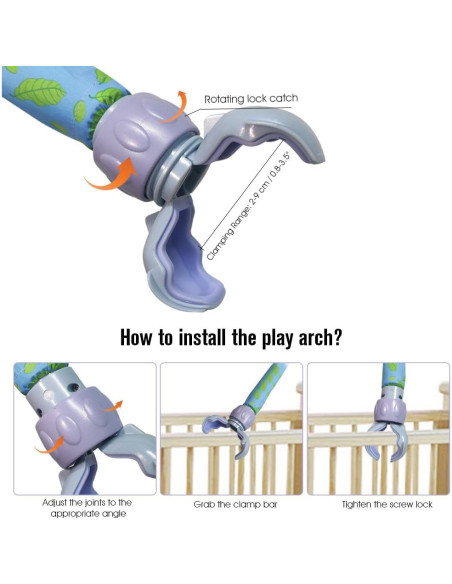 Arco de Juego Ajustable Willway para Bebés con Juguetes Musicales