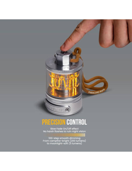 Lámpara de Camping Vintage LumiSummit - Aluminio Regulable IPX4