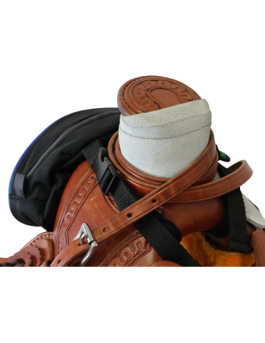 Bolsa de Silla TrailMax 500 para Montar a Caballo - Negro