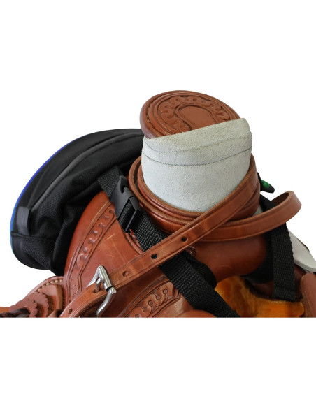 Bolsa de Silla TrailMax 500 para Montar a Caballo - Negro