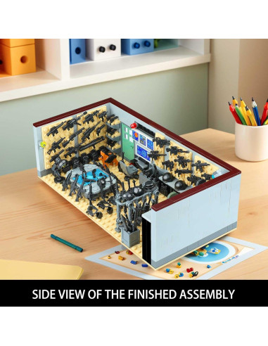 Juego de Bloques de Construcción Militar C-607018 con 6 Figuras