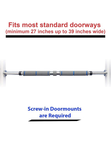 Barra de Dominadas GF Garren Fitness Ajustable 27-39"