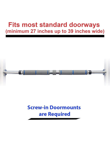 Barra de Dominadas GF Garren Fitness Ajustable 27-39"