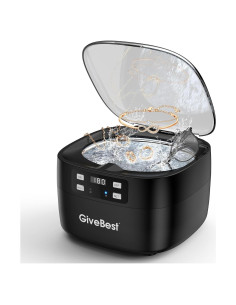 Limpiador Ultrasónico de Joyas GiveBest 750ml 43kHz Negro