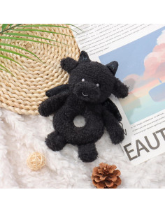 Sonajero de Cordero Albaricoque Negro 12.2 cm para Bebés 2