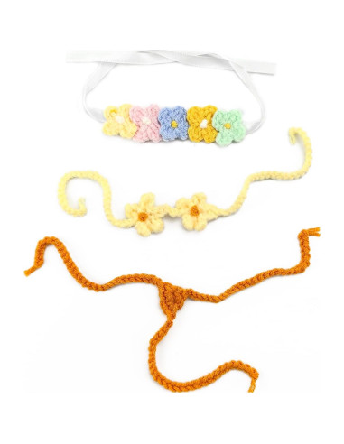 Conjunto de Ropa para Muñeca QIUTIMIY - Diadema y Bikini Amarillo