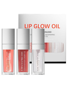 Set de Brillo Labial Tinte Plump Charm Kiss - 3 Colores Hidratantes