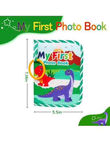 Álbum de Fotos Familiar para Bebés TSYAN Verde Dinosaurio 17 Fotos