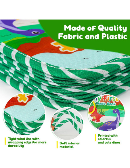 Álbum de Fotos Familiar para Bebés TSYAN Verde Dinosaurio 17 Fotos
