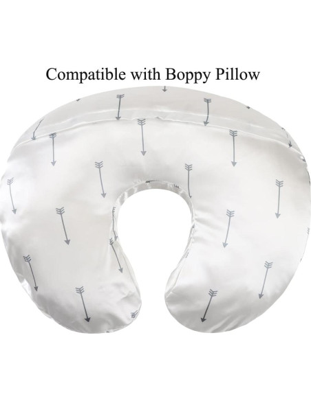 Juego de Fundas para Almohada de Lactancia Tcmyyund - 2 Piezas de Satén Suave