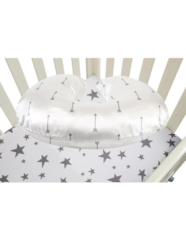 Juego de Fundas para Almohada de Lactancia Tcmyyund - 2 Piezas de Satén Suave