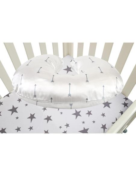 Juego de Fundas para Almohada de Lactancia Tcmyyund - 2 Piezas de Satén Suave