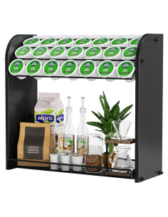 Soporte para cápsulas de café Lixple - Organizador negro 28 K