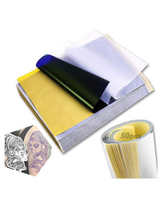 Papel de Transferencia de Tatuaje Rayyl - 50 Hojas A4 4 Capas