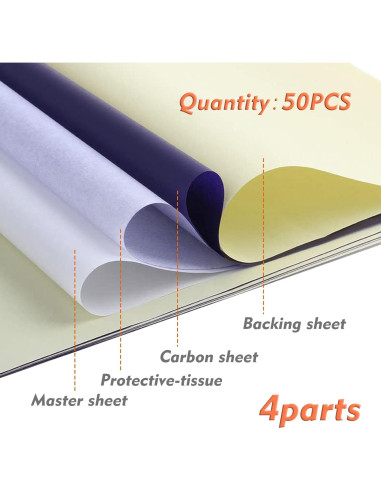 Papel de Transferencia de Tatuaje Rayyl - 50 Hojas A4 4 Capas