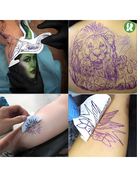Papel de Transferencia de Tatuaje Rayyl - 50 Hojas A4 4 Capas