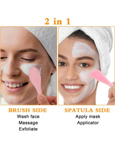 3 Piezas Aplicador de Mascarilla Facial Silicona TIESOME 2