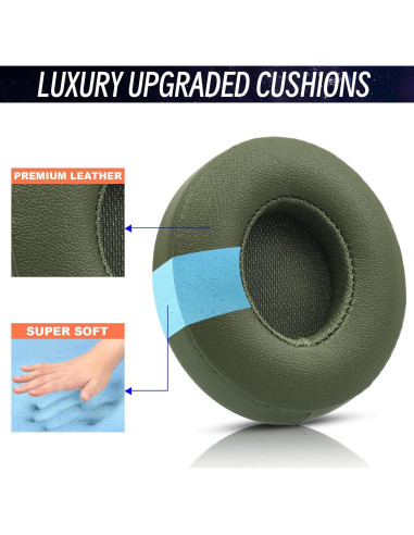 Almohadillas de Reemplazo QK para Auriculares Beats Solo 2/3