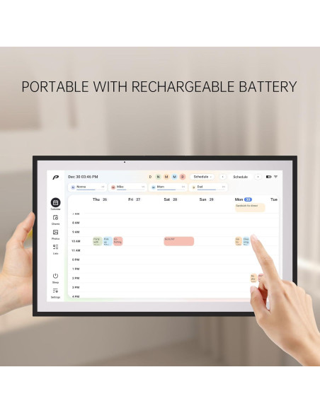 Calendario Digital de Pared Pronext 15.6" Full HD Recargable