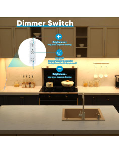 Juego de Iluminación Bajo Gabinete Litever 3 Luces LED 30cm 3000K 2