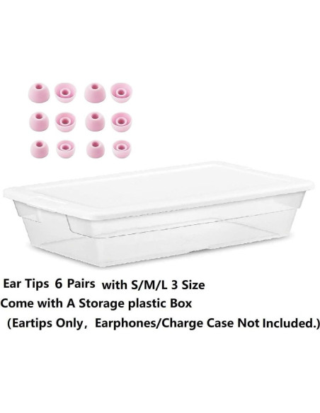 Puntas de oído de silicona BLLQ para Beats Studio Buds 6 pares