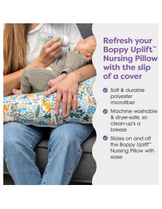Funda de Almohada de Lactancia Boppy Uplift - Microfibra Colorida 2