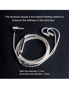 Cable de Reemplazo MMCX okcsc para Auriculares con Micrófono 2