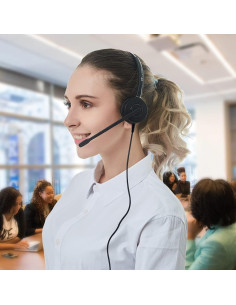 Auricular Plantronics VT6932 QD 3.5mm y USB-C con micrófono 2